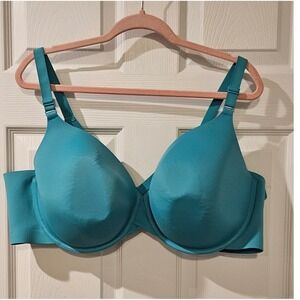 Cacique Lane Bryant Bra 48D Teal Smooth Full Coverage T-Shirt Bra Plus Size